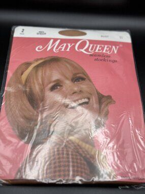Vintage May Queen Seamless Stockings (1 pair)